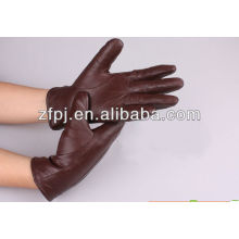 New elegant genuine men red leather gloves